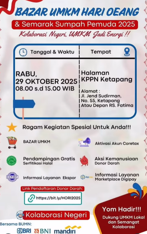 Bazar UMKM Hari Oeang & Semarak Sumpah Pemuda 2025